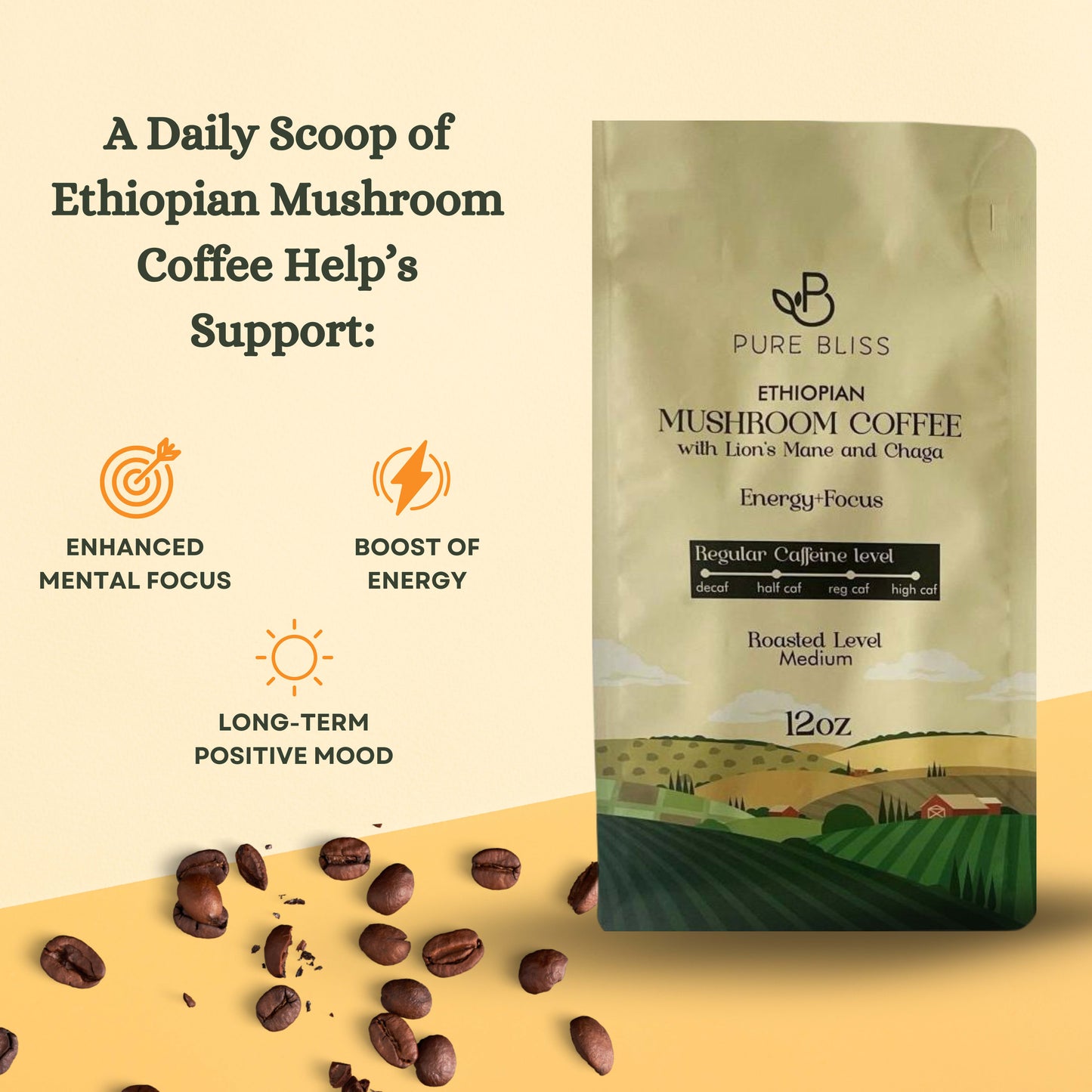 Pure Bliss Mushroom Coffee